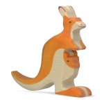 Holztiger Kangaroo with Joey