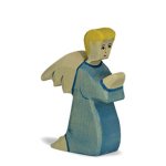 Holztiger Nativity Figure Angel (Small, Blue)