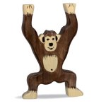Holztiger Standing Chimpanzee