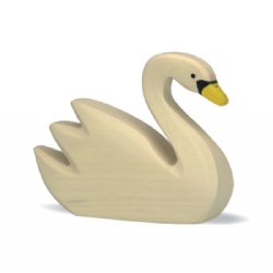 Holztiger Swimming White Swan