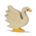 Holztiger Swan with Wings Spread