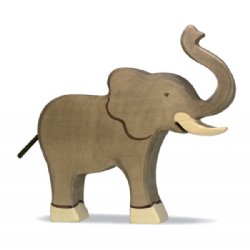 Holztiger Trumpeting Elephant
