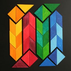 GRIMM'S Magnetic Wooden Puzzle Indian Square (Small)