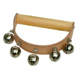 Goldon Sleigh Bells with Wooden Handle