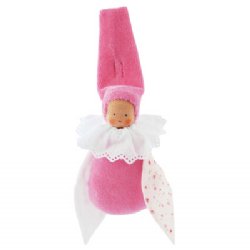 Kathe Kruse Car Seat Hanger Doll Pink Fairy