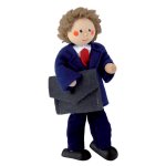 Kathe Kruse Flexible Doll Father with Briefcase