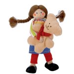 Kathe Kruse Flexible Doll Girl With Teddy Bear
