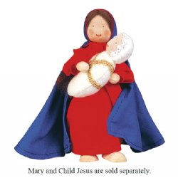 Kathe Kruse Nativity Waldorf Flexible Doll Virgin Mary