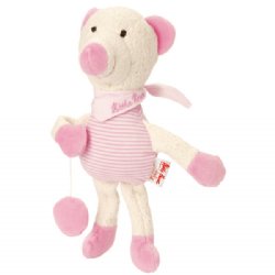 Kathe Kruse Organic Musical Toy Bear (Pink)