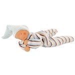 Kathe Kruse Organic Nickibaby Striped Light Blue