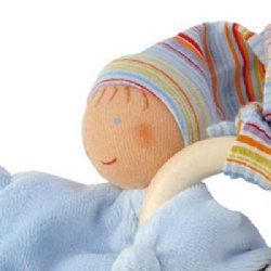 Kathe Kruse Grabbing Toy Poupsi Light Blue