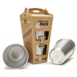 Klean Kanteen Stainless Steel Pint Cups (Pack of 4)