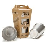 Klean Kanteen Stainless Steel Pint Cups (Pack of 4)