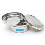Greentainer Smooth Stainless Steel Container with Tray (14 cm)
