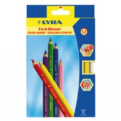 Lyra Color Giants Lacquered Colored Pencils (Set of 12)