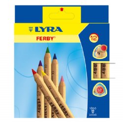 Lyra Ferby Short Triangular Colored Pencils (Set of 12)