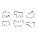 Metal Mini Cookie Cutters Animals (Set of 6) 