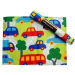 Mimi the Sardine Eco-Friendly Hybrid Cars Placemat (Set of 2)