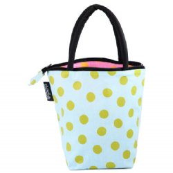 Mimi the Sardine Eco-Friendly Lunchbug Lunch Bag (Blue with Green Dots)
