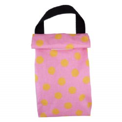 Mimi the Sardine Eco-Friendly Lunchsack (Pink with Yellow Dots)