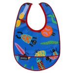 Mimi the Sardine Eco-Friendly Baby Bib (Bugs)
