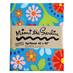 Mimi the Sardine Eco-Friendly Spill Mat (Flora Blue)