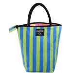 Mimi the Sardine Eco-Friendly Bag`ette Lunch Bag (Blue & Green Stripes)