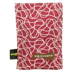 Kids Konserve Non-toxic Ice Pack with Sweat-Free Cover (Magenta)