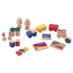 Plan Toys Dollhouse Accessories for Living Room & Bedroom