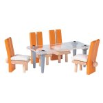 Plan Toys Decor - Dining Room Dollhouse Furniture Set