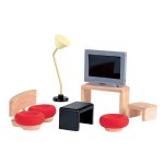 Plan Toys Decor - Living Room Dollhouse Furniture Set