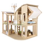 Plan Toys Eco / Green Dollhouse (Furnished Version)