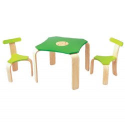 Plan Toys Modern Table & Chairs Set for Kids