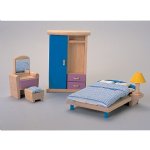 Plan Toys Neo - Bedroom Dollhouse Furniture Set