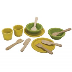 BabyNaturopathics.com - Plan Toys Eco-Friendly Tableware Set for