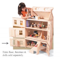 wood dollhouse