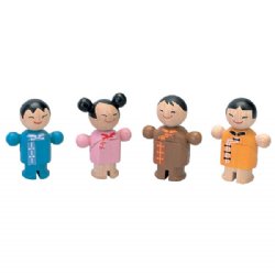 Plan Toys PlanCity Asian Family (Set of 4)