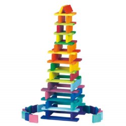 Rainbow Building Slats in Tray (64 pcs.)