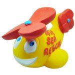 Natural Rubber Rescue Helicopter Bath Toy