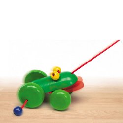 Selecta Ranolo Frog Wooden Pull Toy