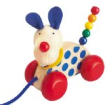 Selecta Nico Dog Wooden Pull Toy