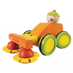 Selecta Puzzino Push Toy Truck With Removable Pole