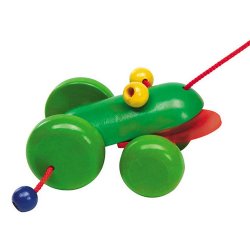 Selecta Ranolo Frog Wooden Pull Toy