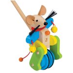 Selecta Spedino Wooden Push Toy Mouse