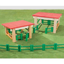 Selecta Farm-Set (Wooden Stables)