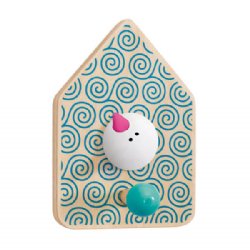 Selecta Cuculo Wooden Coat Hook Blue