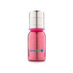organicKidz 4oz Stainless Steel Baby Bottle (Raspberry)