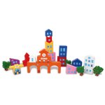 Vilac City Bloc Wooden Stacking Game