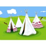 Vilac Play Tent Teepee (Patterned)