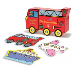 Vilac Transportation Wooden Toddler Puzzles (Set of 3)